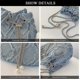 thumbnail image 4 of Denim Bucket Bag, Jean Purses For Women Denim Crossbody Bags Hobo Bag Drawstring Handbag, 4 of 5