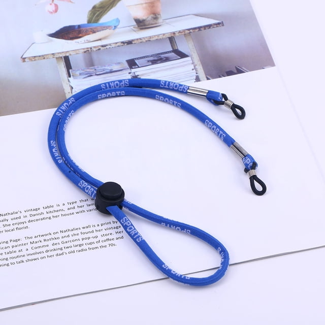 HONITANO 4Pcs Blue Eyeglass Strap Sports Glasses Rope Lightweight Secure Movement Accessories