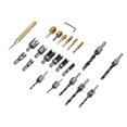 thumbnail image 2 of Fraise à fraise, 23Pcs Outil de Chanfrein Durable HSS Conception Standard Portable pour le Traitement, 2 of 8