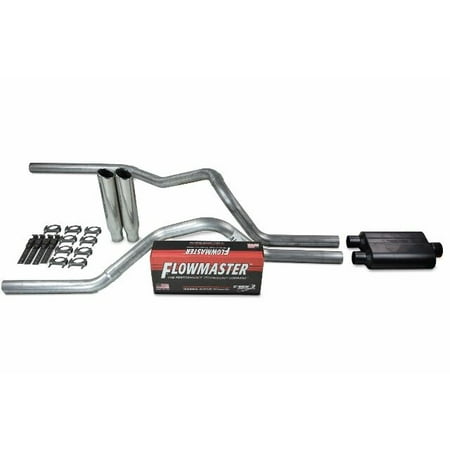 Mandrel Bent Dual Exhaust Flowmaster Super 44 Muffler Fits 03-05 Dodge Ram Hemi