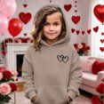 thumbnail image 2 of Toddler Girl Hoodie Valentines Sweatshirt Long Sleeve Heart Sweatshirt Crewneck Pullover Sweatshirt Boys 2-3 Years Clothes, 2 of 4