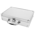 thumbnail image 1 of GOOHOCHY Caja de herramientas de aluminio, portátil, ligera, para transporte, con cerradura, para manualidades, herramientas de coche., 1 of 7