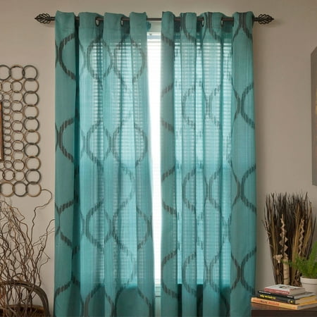 Somerset Home Metallic Window Panel Grommet Curtains, Set of