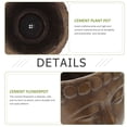 thumbnail image 3 of POINTERTECK Creative Buddha Head Planter Pot Cement Succulent Plant Pot Buddha Statue Flower Pot, 3 of 6