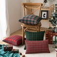 thumbnail image 6 of Christmas Plaid Decorative Throw Pillow Covers Scottish Tartan Cushion Case Polyester for Farmhouse Home Holiday Decor, 6 of 6
