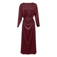 thumbnail image 5 of EliteGoogv Womens Shirt Dresses Short Sleeve Striped Patchwork Midi Dresses For Women Relaxed Loose Fit Summer Dresses Vacation Wedding Guest Dresses, 5 of 6