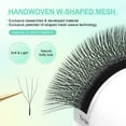 thumbnail image 4 of NAGARAKU 4D W Eyelash W Shape Premade Fans Eyelash Extensions Matte Black 0.07D16, 4 of 9