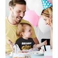 thumbnail image 3 of Birthday Girl Youth Gold Crown Tiara Youth Kids T-Shirt Small Black, 3 of 5