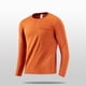 thumbnail image 4 of Blusas y camisas de manga larga y cuello redondo para hombre, informales, a la moda, de color liso, para correr, fitness, de alta elasticidad, de manga larga y cuello redondo, para ejercicio, de polié, 4 of 7