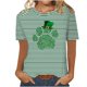 thumbnail image 1 of Camisetas Casuales de Mujer Nueva Moda Impresa Cuello Tripulado Manga Corta, Top Ligero para Diario Y Fiesta, 1 of 4