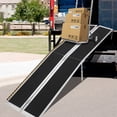 thumbnail image 3 of Foldable Portable Wheelchair Ramp with Non Slip Surface and Reflective Strips, Lightweight Mobility Ladder with Carry Handle for Home Steps Stairs Doorways Curbs, 2 to 10 FT, 3 of 9