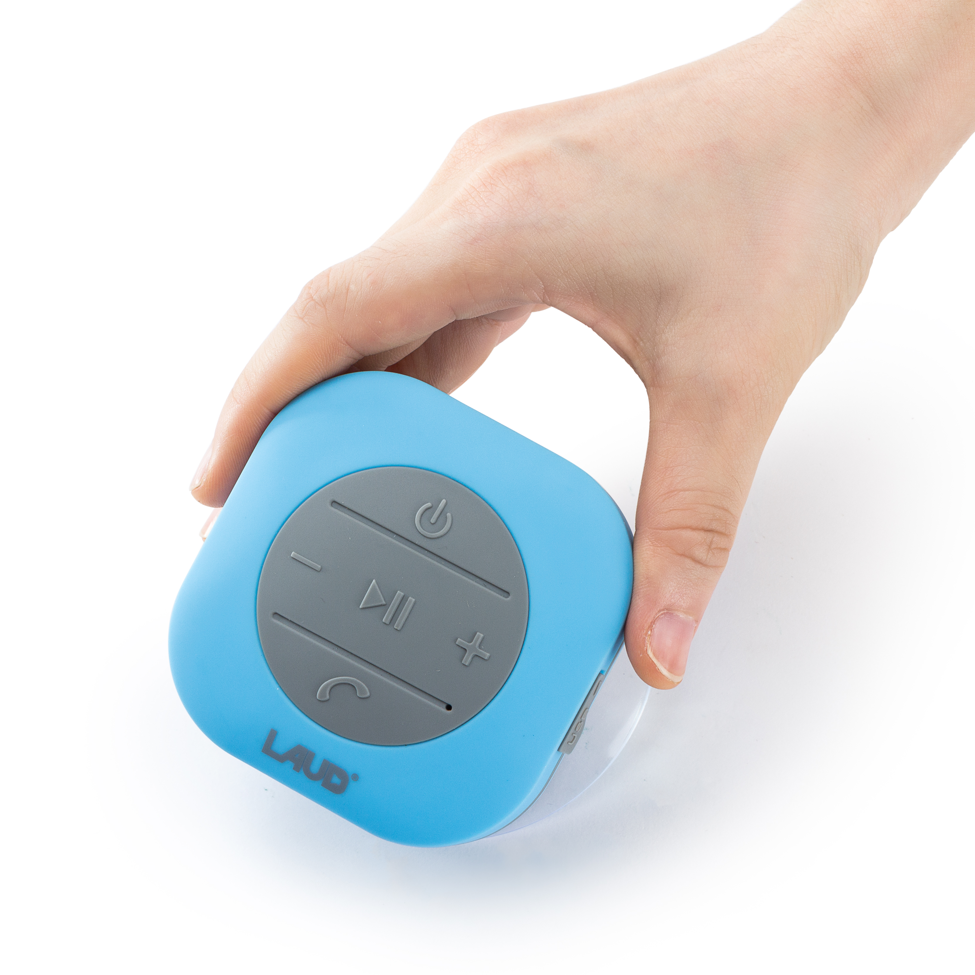 Laud Portable Wireless Shower Speaker ? IPX4 Waterproof ? Super Strong Suction Cup - Built-in Mic For Hands free Callinge - Water Resistant Rubber Coating - image 4 of 6