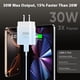 thumbnail image 3 of Charger Ubearkk, cable de carga rápida USB-C de 30 W, 3 m, paquete de 2, 3 of 6