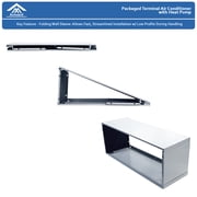 Amvent PTAC 12000 BTU (N/A DOE) 400 Sq Ft Air Conditioner/Heater, White