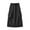 Black, variant on qolati Women's Elastic High Waist Cargo Skirt Gothic Elastic Waistband Half Skirt Work Dress Solid Drawstring Adjustable Length A-Line Midi Skirts