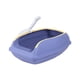thumbnail image 2 of Caja de arena para gatos para todo tipo de arena para gatos, de lados altos, fácil de limpiar, arenero semicerrado para gatos, orinal, caja de arena p violeta, 2 of 8