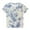 Blue1, variant on Maean Unisex Boys Girls Shirt Tie Dye Printed Short Sleeve T-Shirts Round Neck Spring Summer Breathable Top for Kids