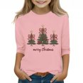 thumbnail image 2 of YUNAFFT T-Shirt à Manches Courtes pour Garçons et Filles 3-12 Ans avec Imprimé Graphique de Noël, Col Rond Décontracté, Haut Extensible Type Coton, Confortable pour le Quotidien, 2 of 4
