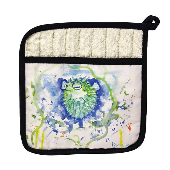 Betsy Drake Interiors Spiny Puffer Pot Holder