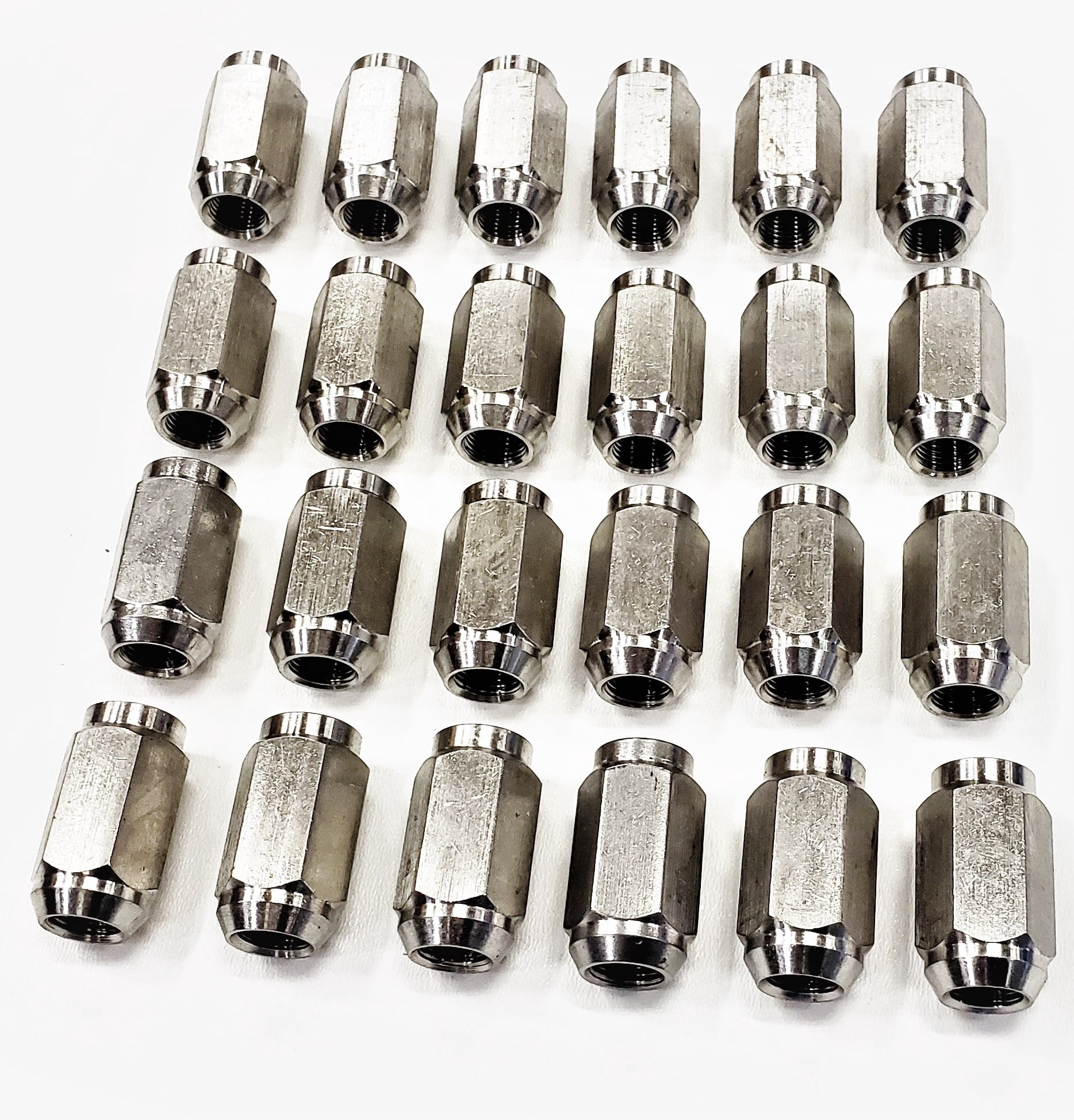 eCustomrim 24-Pk 1/2" Solid 304 Stainless Steel Lug Nuts For Trailer Wheels 1/2-20 Thread