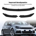 thumbnail image 3 of Front Bumper Lip Splitter Kits High Strength ABS Spoiler Diffuser for MK6 R20 R 2008-2013, 3 of 7