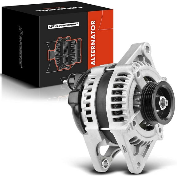 A-Premium Alternator Compatible with Buick, Chevy, GMC, Isuzu, Oldsmobile & More - Rainier 04-05, Trailblazer 02-05, Envoy XL 02-05, Ascender 03-05 - 150Amp 12V CW 6-Groove Pulley - Replace# 15062413