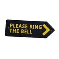 thumbnail image 3 of GROWTH TANK Black Statement Plaque Garden Wall Door Sign PLEASE THE BELL PLEASE THE PLEASE THE BELL, 3 of 9