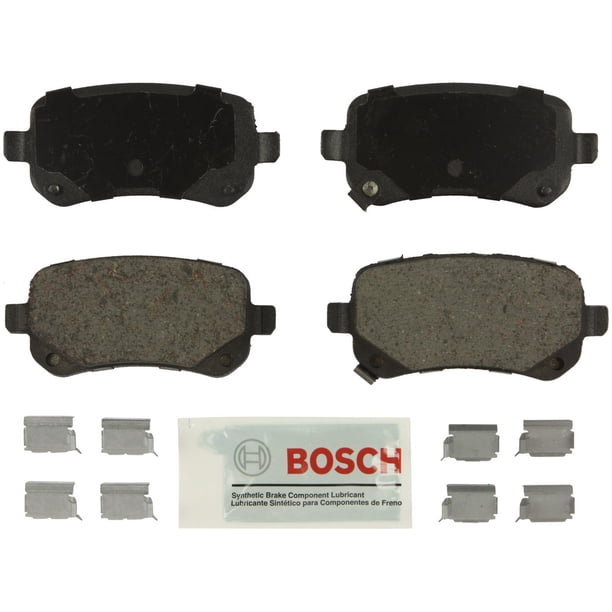 Juego de pastillas de freno de disco Bosch BE1326H de cerámica azul con herrajes