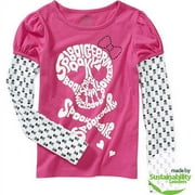 Seasonal Halloween - Girls' Mock Layer Hangdown T