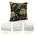 thumbnail image 4 of Leisuo Farmhouse Pillow Covers Vintage Frogs Lotus Flowers and Butterfly Decorative Cushion Case Decoration for Sofa Couch White, 4 of 5