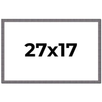 27x17 Frame Blue Kingsley Pewter Solid Wood Picture Frame Width 0.75 Inches |Interior Depth 0.5