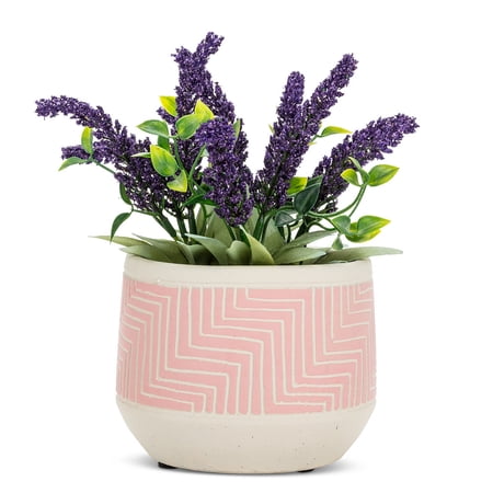 Set of 6 Small Etched Planter