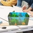 thumbnail image 3 of OULII Goldfish Bowl Plastic Transparent 1Pcs For, 3 of 8