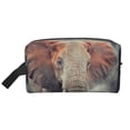 thumbnail image 2 of Uemuo Elephant in Smoke Pattern Portable Toiletry Bags with Handle, Waterproof travel Make up Bags for Women, Large Capacity Travel Cosmetic Bags, 2 of 9