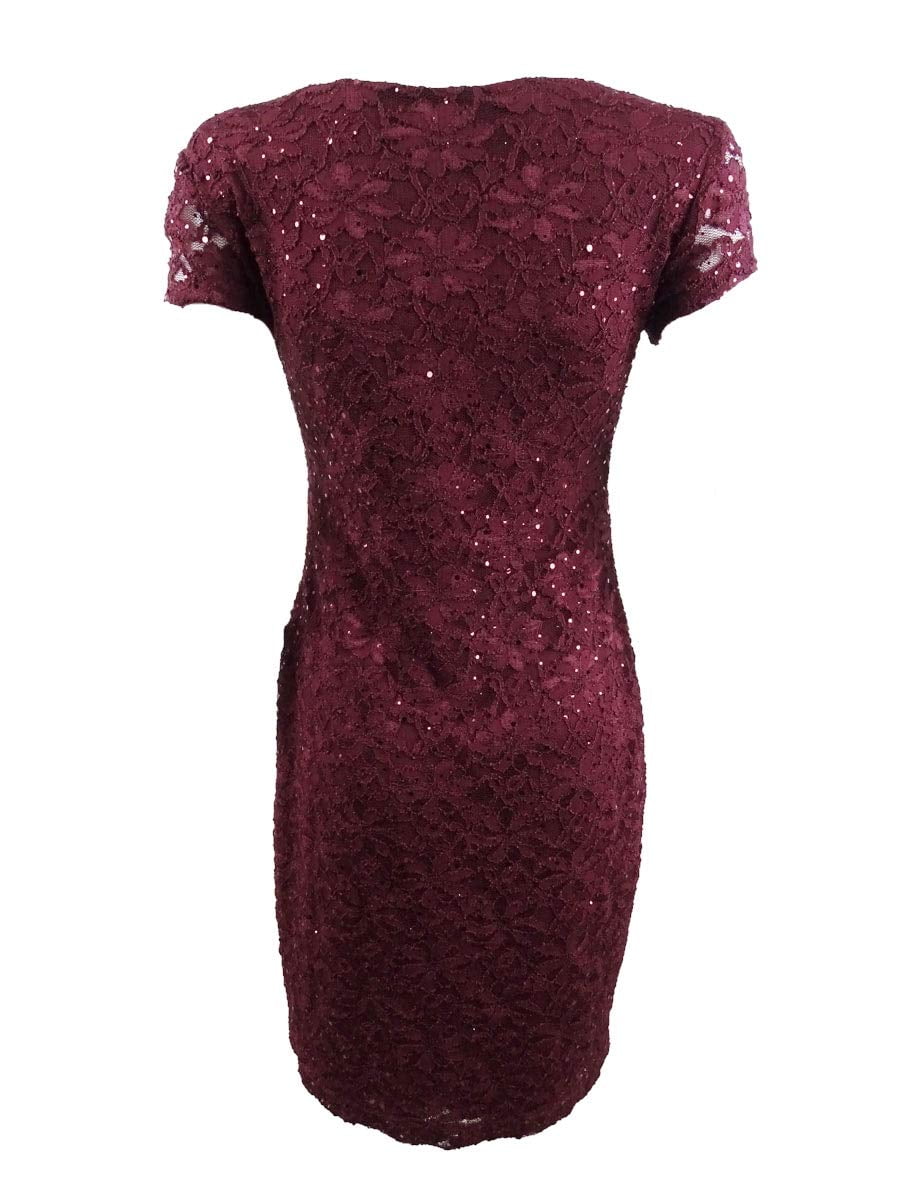 wine sheath dress