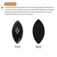 thumbnail image 4 of Gemas de Ojo de Caballo de Acrílico Uxcell, Rhinestones Artificiales de Fondo Plano para Manualidades DIY, Negro, 4 of 7