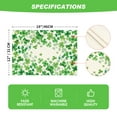 thumbnail image 5 of Sm:)e Shamrock Love Heart St. Patrick's Day Placemats Set of 4, 12x18 Inch Seasonal Table Mats for Party Kitchen Dining Decoration, 5 of 7