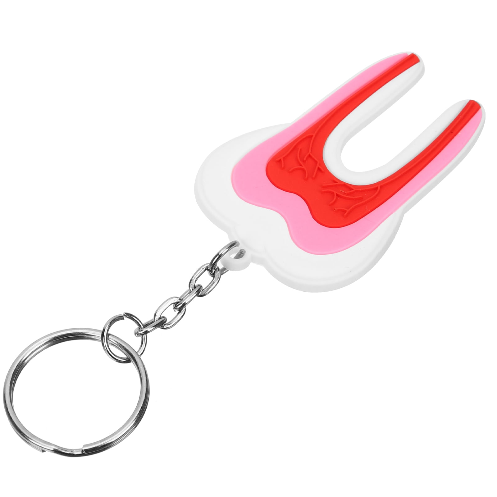 Phenofice 8-Piece Small Tooth Keychain Set Decorative Key Holders for Hanging Keys and Unique Bag Charms Accessories