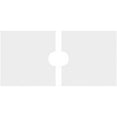 thumbnail image 4 of 22"W x 11"H x 3"ID x 7 1/2"C x 1"P Rectangle Architectural Grade PVC Contemporary Ceiling Medallion, Two Piece, 4 of 11