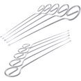 thumbnail image 2 of Juego de brochetas grill de 10 brochetas shashlik de 220 mm fabricadas en acero inoxidable, 2 of 5