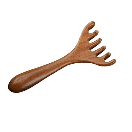 Huhudde Handcrafted Sandalwoods Scalp Massagers For Silents Hair Care And Tension Reduction