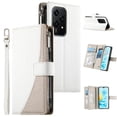 thumbnail image 1 of Funda cartera GANGXUN para Honor 200 Lite , cuero PU con tarjetero, cremallera, correa de mano, soporte y protección 1317°, 1 of 6
