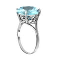 thumbnail image 2 of Galaxy Gold 14K Solid Gold 8 Carat Natural Blue Topaz Ring for Women - White Gold Fine Jewelry, 2 of 2