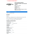thumbnail image 2 of Front Left Window Regulator - Compatible with 2009 - 2015 Chevy Traverse 2010 2011 2012 2013 2014, 2 of 2