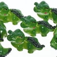 thumbnail image 6 of DEEPCRAFF 12-Piece Miniature Animal Figurines Set, Green Synthetic Resin, Home Decor Collectible Models for Display, 6 of 6