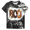 thumbnail image 5 of Women Fashion Printed Round Neck Short Sleeve T Shirt Halloween Printed T Shirt Top, 5 of 6