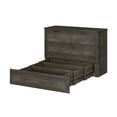thumbnail image 4 of MODERNLUXE Full Size Murphy Bed with Charging Station,Farmhouse Murphy Cabinet Bed with Large Storage Drawer and Foldable Panel,Space-Saving Wall Bed for Multipurpose Guest Room or Home Office,Gray, 4 of 7