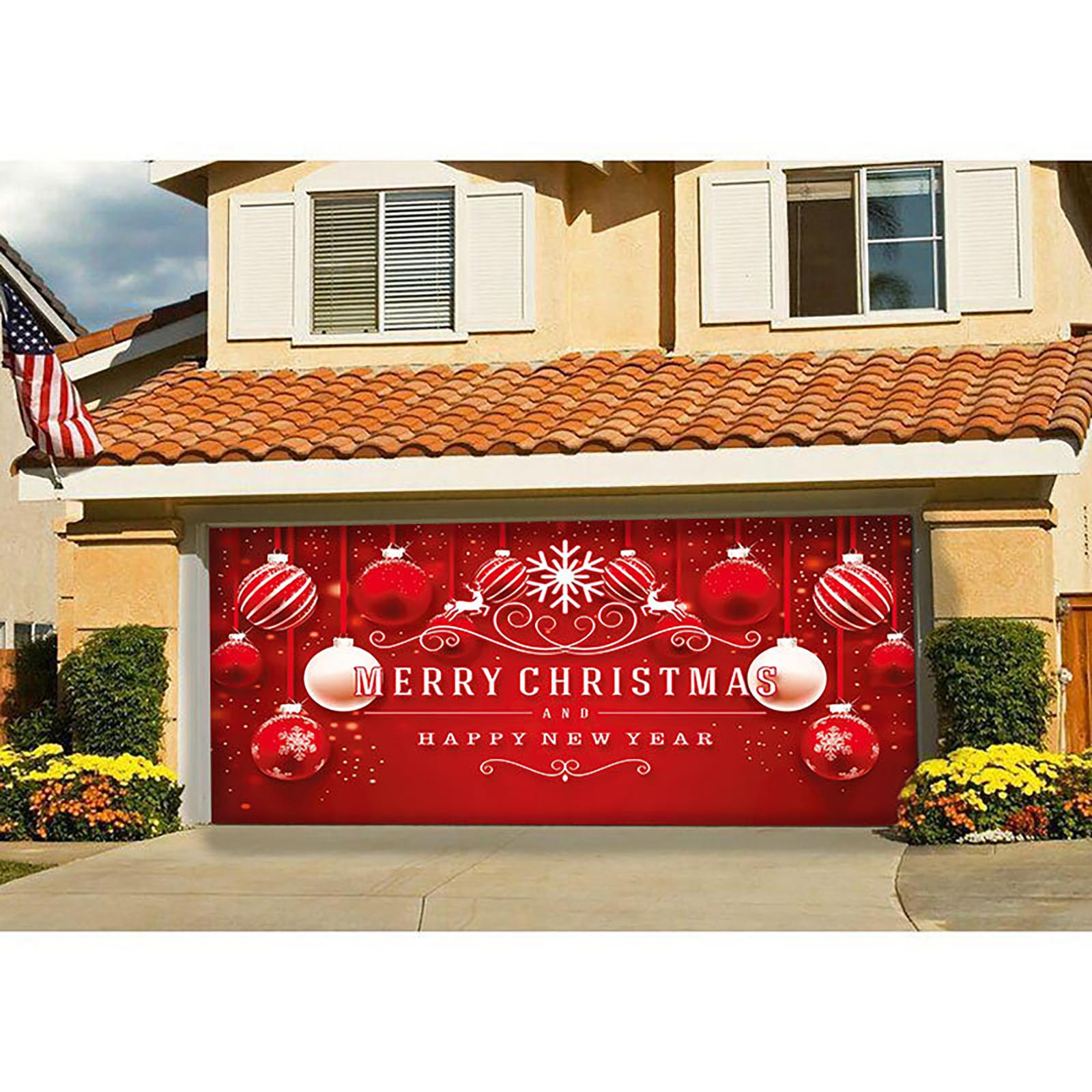 Cyinyin Grinch Christmas Decorations 7 X 16 Ft Merry Christmas Holiday ...