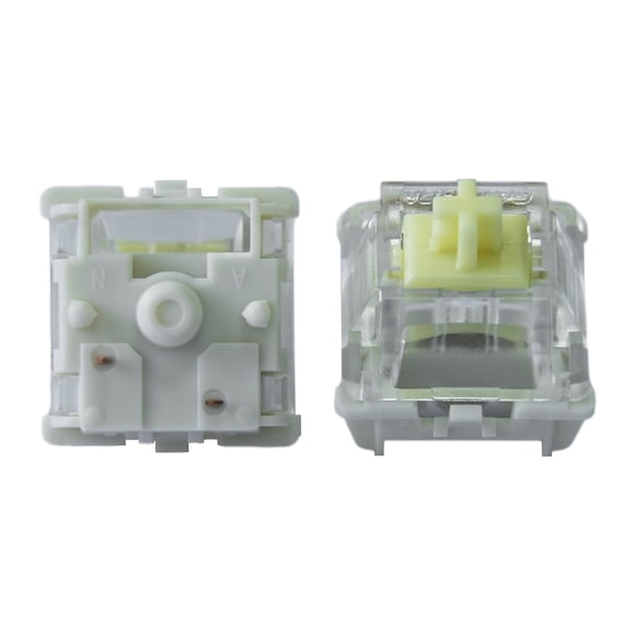 GATERON Jupiter Interrupteurs de Clavier Banane, Tactiles 59gf RVB LED 5 Broches, Interrupteurs à Touches Prélubrifiés d'Usine pour Clavier Mécanique MX (Banane, 110 Pcs)