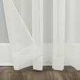 thumbnail image 5 of Collections Etc Emily Sheer Voile Fabric Grommet Top Window Panels, 5 of 5